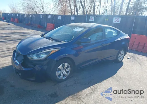 2016 Hyundai Elantra Se из США, поврежденный, VIN 5NPDH4AE6GH763617